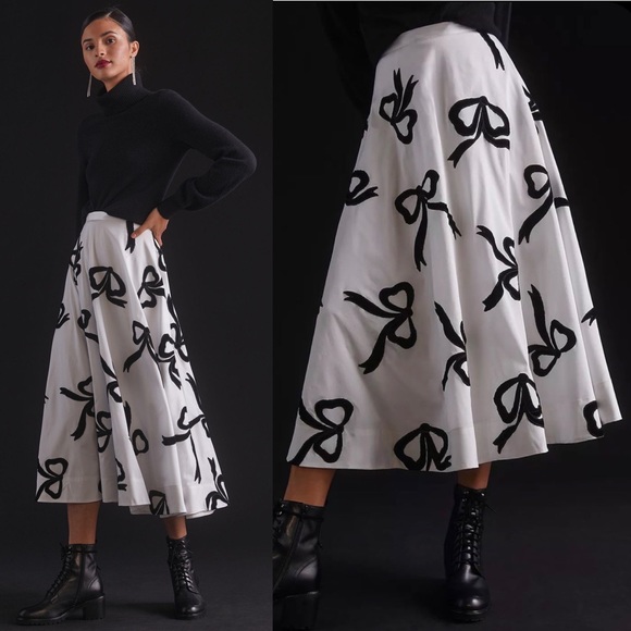 NWT Anthropologie Maeve Taffeta Maxi Skirt